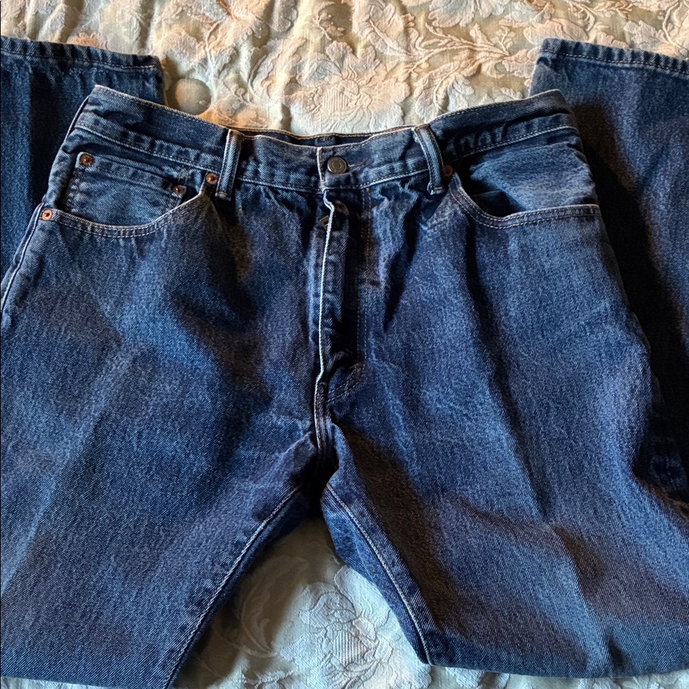 Levi's 517 Men’s Dark Blue Relaxed boot cut Jeans 35x32
